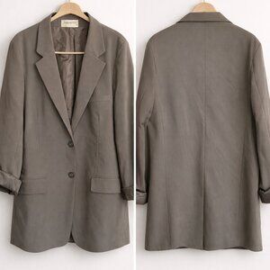 Blue-Gray Pink Yotto Oversized Blazer